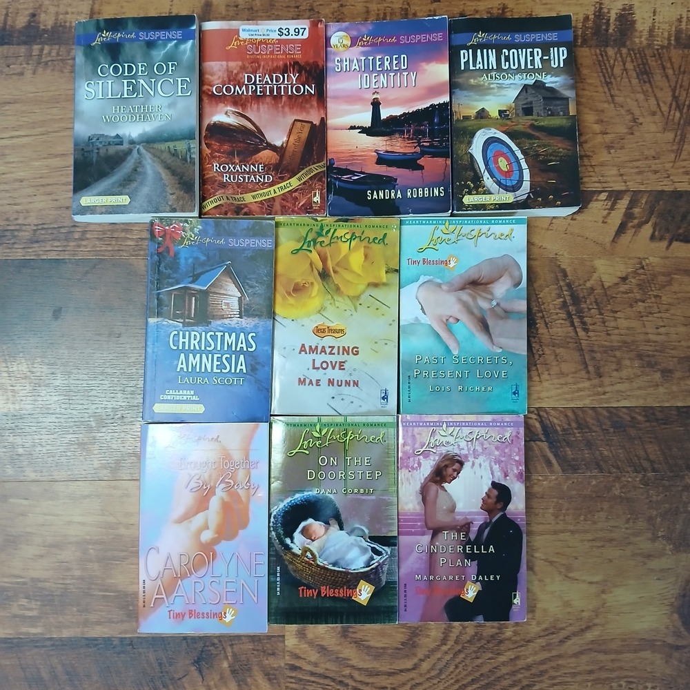 Love Inspired Lot Of 10 Books Paperback Christian Romance Suspense Family